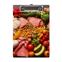 Fruit Snack Diet Bio Food Healthy A5 Acrylic Clipboard by Sarkoni