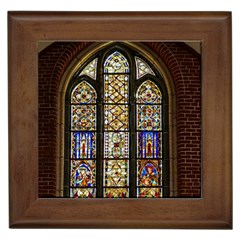 Stained Glass Window Old Antique Framed Tile by Sarkoni