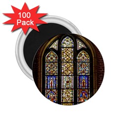 Stained Glass Window Old Antique 2 25  Magnets (100 Pack)  by Sarkoni