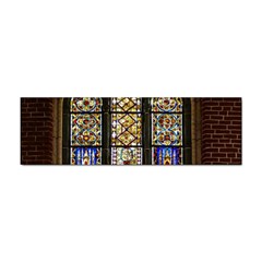 Stained Glass Window Old Antique Sticker Bumper (100 Pack)