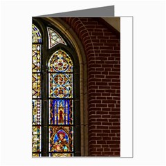 Stained Glass Window Old Antique Greeting Card by Sarkoni