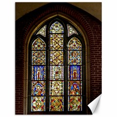 Stained Glass Window Old Antique Canvas 12  X 16  by Sarkoni