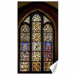 Stained Glass Window Old Antique Canvas 40  X 72  by Sarkoni