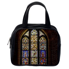 Stained Glass Window Old Antique Classic Handbag (one Side) by Sarkoni