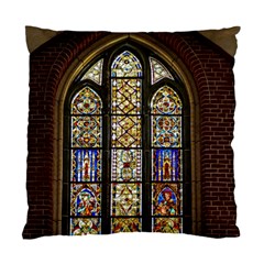 Stained Glass Window Old Antique Standard Cushion Case (one Side) by Sarkoni