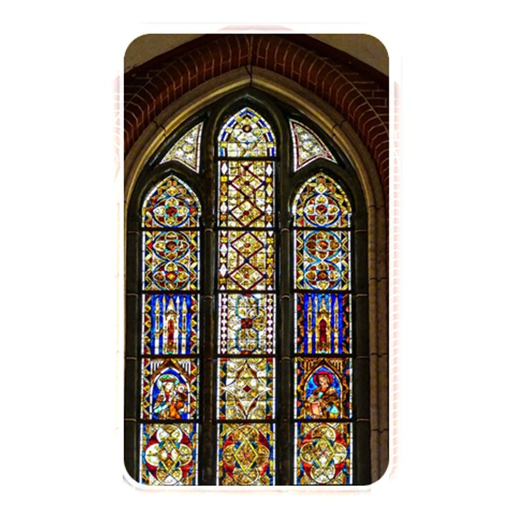 Stained Glass Window Old Antique Memory Card Reader (Rectangular)