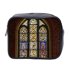 Stained Glass Window Old Antique Mini Toiletries Bag (two Sides) by Sarkoni