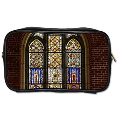 Stained Glass Window Old Antique Toiletries Bag (two Sides) by Sarkoni