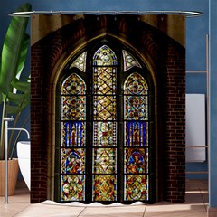 Stained Glass Window Old Antique Shower Curtain 60  X 72  (medium)  by Sarkoni