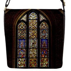 Stained Glass Window Old Antique Flap Closure Messenger Bag (s) by Sarkoni