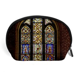 Stained Glass Window Old Antique Accessory Pouch (large) by Sarkoni