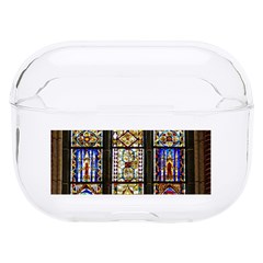 Stained Glass Window Old Antique Hard Pc Airpods Pro Case by Sarkoni