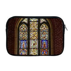 Stained Glass Window Old Antique Apple Macbook Pro 17  Zipper Case by Sarkoni