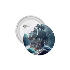 Pirate Ship Boat Sea Ocean Storm 1 75  Buttons by Sarkoni