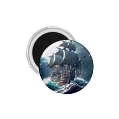 Pirate Ship Boat Sea Ocean Storm 1 75  Magnets by Sarkoni