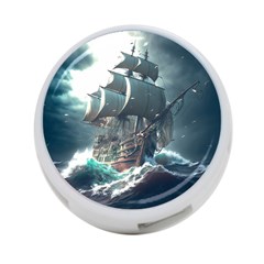 Pirate Ship Boat Sea Ocean Storm 4-port Usb Hub (two Sides) by Sarkoni