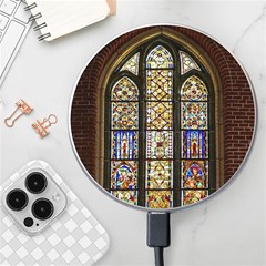 Stained Glass Window Old Antique Wireless Fast Charger(white) by Sarkoni