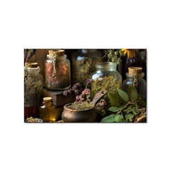 Apothecary Old Herbs Natural Sticker (rectangular) by Sarkoni