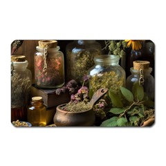 Apothecary Old Herbs Natural Magnet (rectangular) by Sarkoni