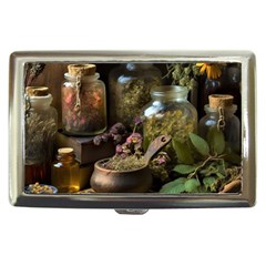 Apothecary Old Herbs Natural Cigarette Money Case by Sarkoni