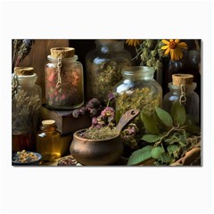 Apothecary Old Herbs Natural Postcards 5  X 7  (pkg Of 10) by Sarkoni