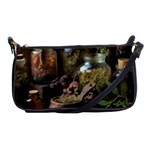 Apothecary Old Herbs Natural Shoulder Clutch Bag Front