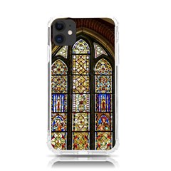 Stained Glass Window Old Antique Iphone 11 Tpu Uv Print Case by Sarkoni