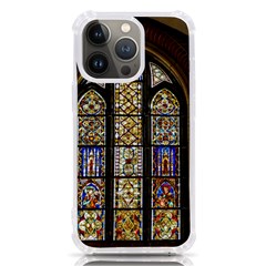 Stained Glass Window Old Antique Iphone 13 Pro Tpu Uv Print Case by Sarkoni