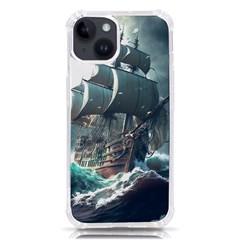 Pirate Ship Boat Sea Ocean Storm Iphone 14 Tpu Uv Print Case by Sarkoni