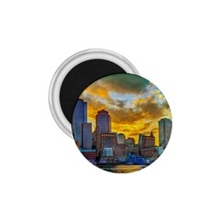 Boston Skyline Cityscape River 1 75  Magnets by Sarkoni