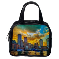 Boston Skyline Cityscape River Classic Handbag (one Side) by Sarkoni