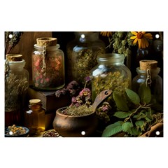 Apothecary Old Herbs Natural Banner And Sign 6  X 4  by Sarkoni