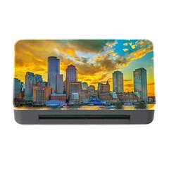 Boston Skyline Cityscape River Memory Card Reader With Cf by Sarkoni