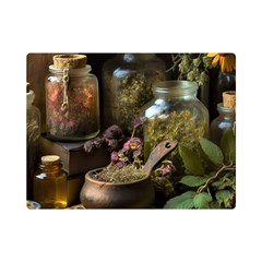 Apothecary Old Herbs Natural Premium Plush Fleece Blanket (mini) by Sarkoni