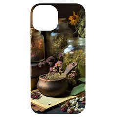 Apothecary Old Herbs Natural Iphone 14 Black Uv Print Case by Sarkoni