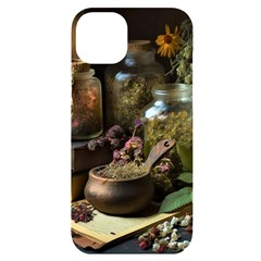 Apothecary Old Herbs Natural Iphone 14 Plus Black Uv Print Case by Sarkoni