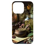 Apothecary Old Herbs Natural iPhone 14 Pro Max Black UV Print Case Front