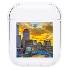 Boston Skyline Cityscape River Hard Pc Airpods 1/2 Case by Sarkoni