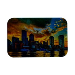 Boston Skyline Cityscape River Open Lid Metal Box (silver)   by Sarkoni