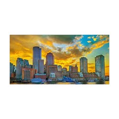 Boston Skyline Cityscape River Yoga Headband by Sarkoni