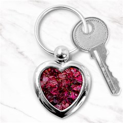 Red Leaves Plant Nature Leaves Key Chain (heart) by Sarkoni