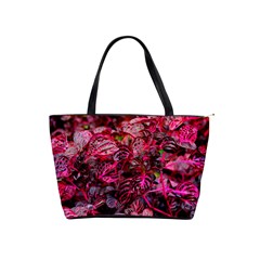 Red Leaves Plant Nature Leaves Classic Shoulder Handbag by Sarkoni