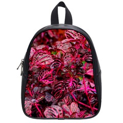 Red Leaves Plant Nature Leaves School Bag (small) by Sarkoni