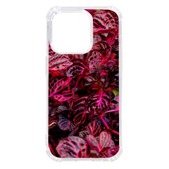 Red Leaves Plant Nature Leaves Iphone 14 Pro Tpu Uv Print Case by Sarkoni