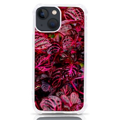 Red Leaves Plant Nature Leaves Iphone 13 Mini Tpu Uv Print Case by Sarkoni