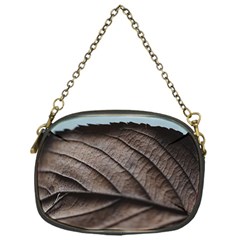 Leaf Veins Nerves Macro Closeup Chain Purse (one Side) by Amaryn4rt