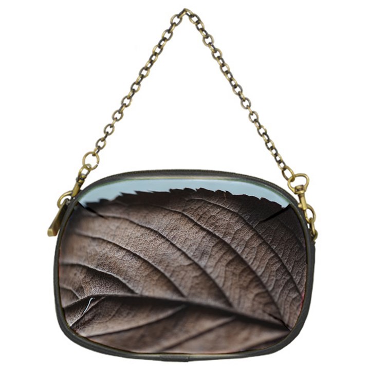 Leaf Veins Nerves Macro Closeup Chain Purse (One Side)