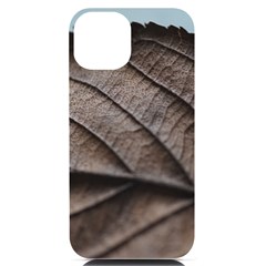 Leaf Veins Nerves Macro Closeup Iphone 14 Black Uv Print Case by Amaryn4rt