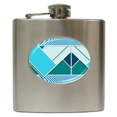 Logo Concept Banner Header Idea Hip Flask (6 Oz) by Amaryn4rt