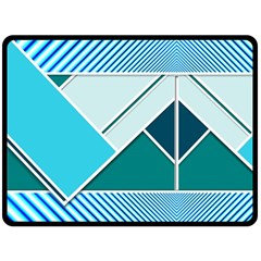 Logo Concept Banner Header Idea Two Sides Fleece Blanket (large) by Amaryn4rt